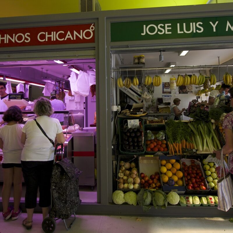 Food market in Velez-Malaga
