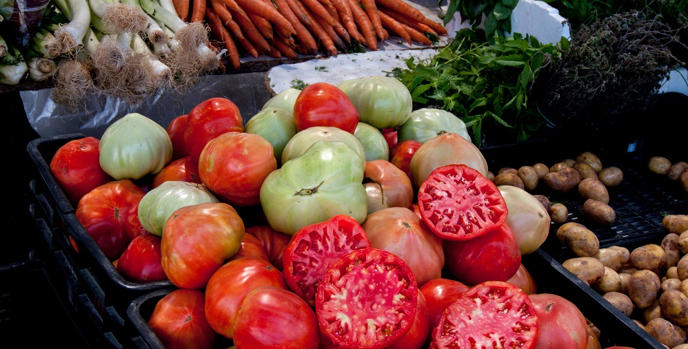 Raf Tomatoes at the market in Velez-Malaga 
