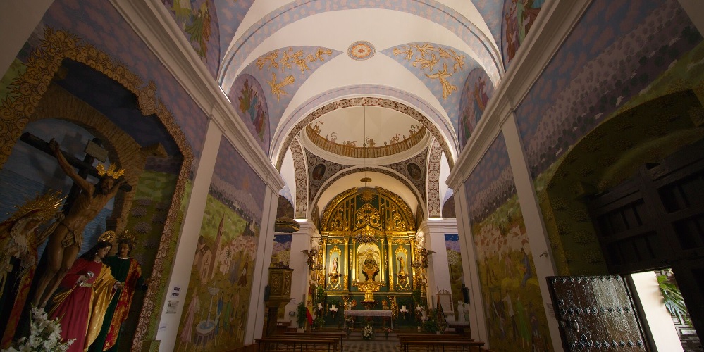 Colourful Interior of The Hermitage in Velez-Malaga