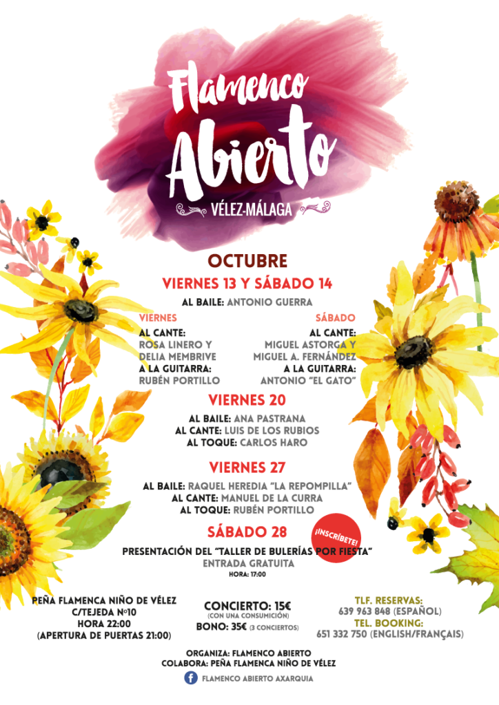 flamenco abierto poster