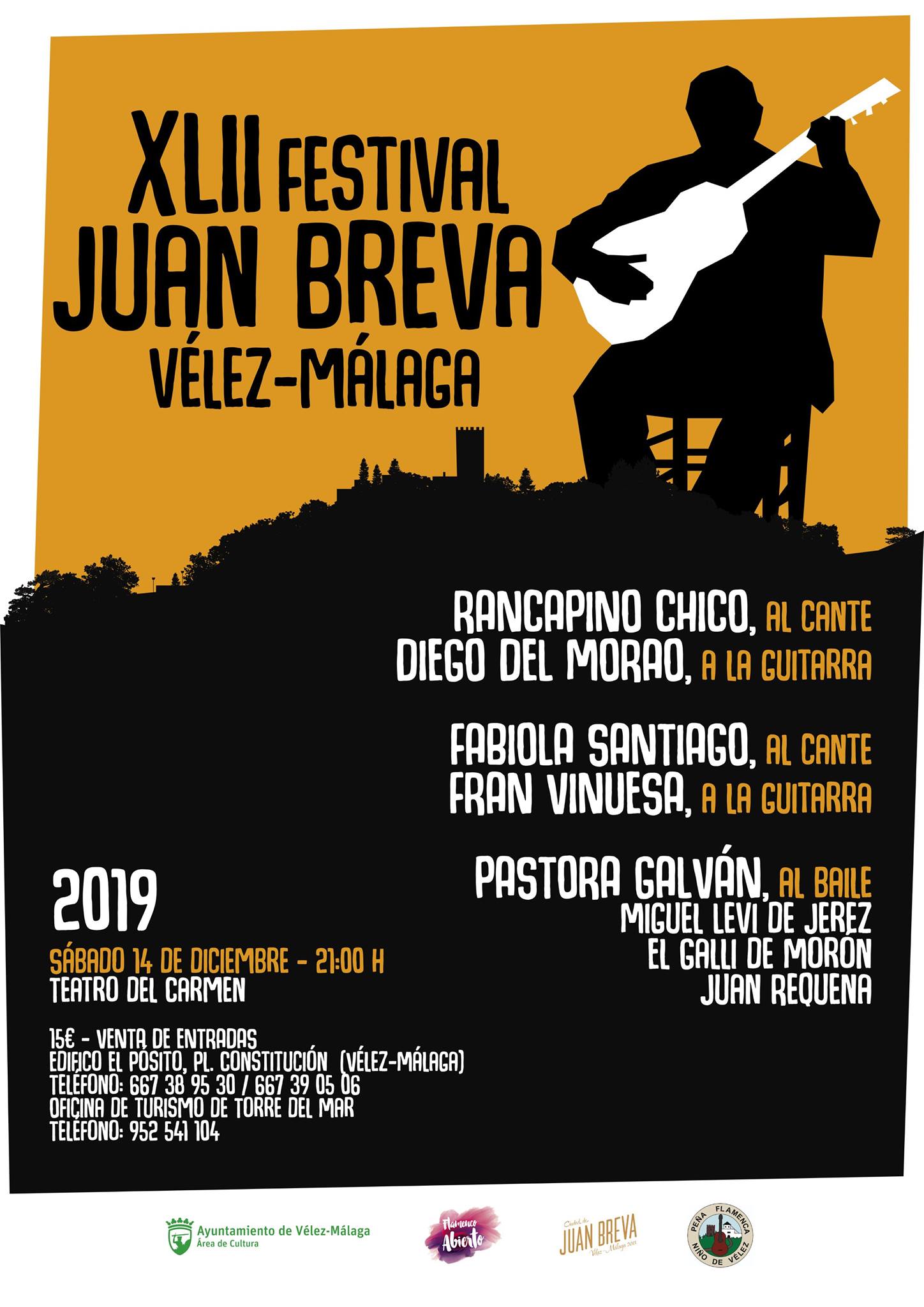 Juan Breva Flamenco Festival - Saturday 14th December in Velez-Malaga