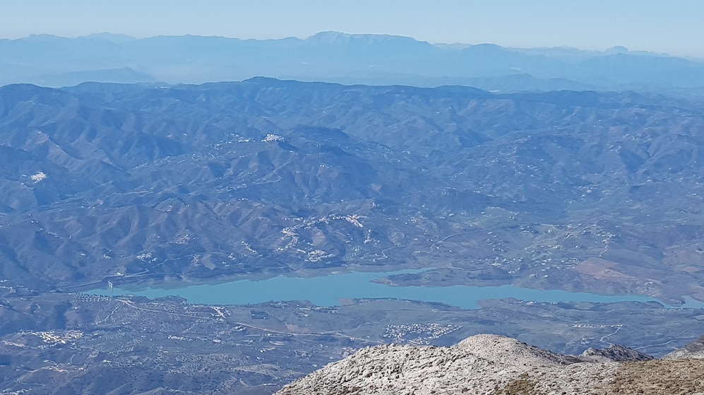 Lake Vinuela from La Maroma