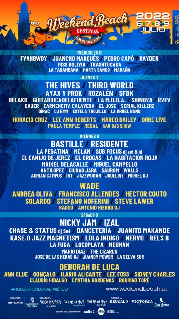 Weekend Beach Festival 2019 - When, Where & Who's Playing from Mi Velez- Malaga