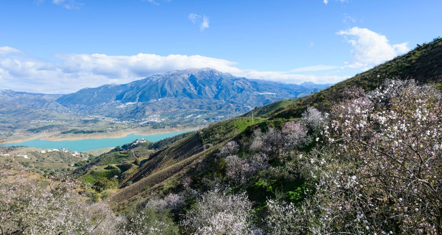 View of Lake Viñuela and La Maroma