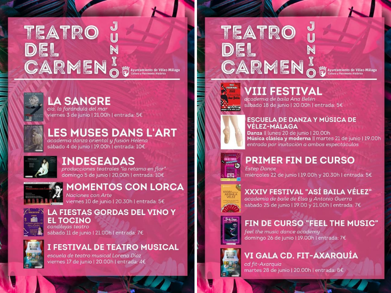 Teatro del Carmen in June