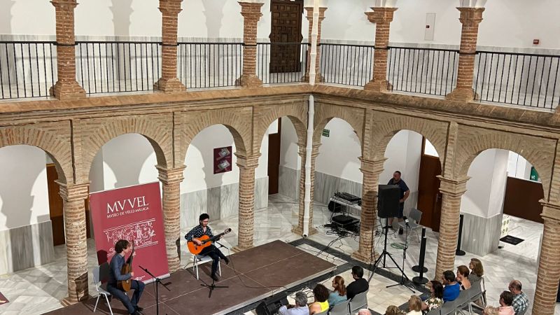 MUVEL Museum of Velez-Malaga patio with guitarist